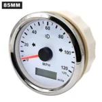 85mm Kmh Mph Knots Speed Meter Odometer 12V  Car Boat Motorcycle Speedometer - Image 2