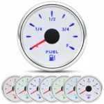 6 Gauge Set 85mm GPS Speedometer 0-80MPH Tacho 6000rpm Fuel Water Temp Volt Oil Pressure - Image 6