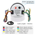 85mm GPS Speedometer 3 in 1 Diesel Generator Float Type Fuel Tanks Level Gauge - Image 4