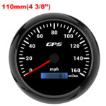 110mm Waterproof GPS Speedometer 160MPH 110mm Tachometer 8000RPM Gauge for Boat - Image 3
