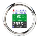 85mm Digital Multifunction Meter 6 In1 Tachometer Rpm Gps Speedometer Oil Pressure 0-10Bar Temp Gauge Hourmeter - Image 2
