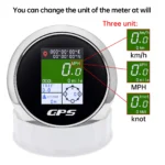 85mm GPS Speedometer Odometer Gauge Waterproof for Motorcycle Car Truck Boat ATV - Image 3