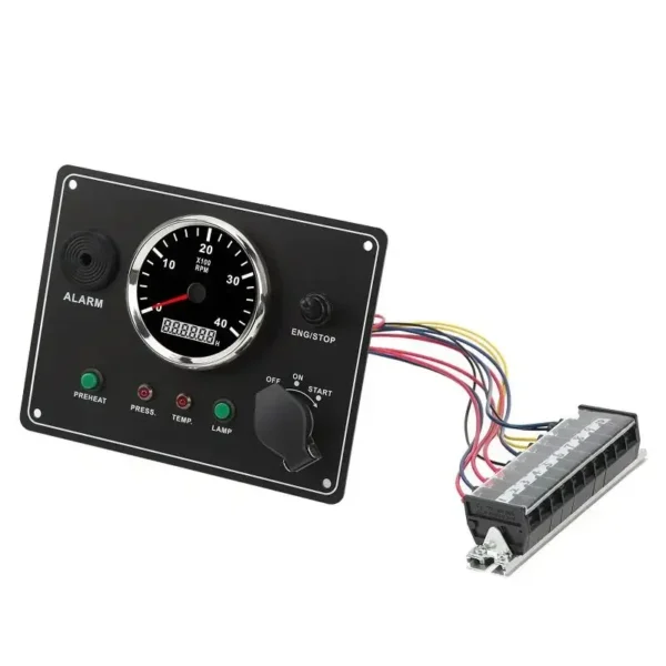 Boat Control Panel Cluster Marine RPM Gauge