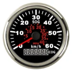 Universal 0-60km/h 0-40MPH Motorcycle White Round Odometer Speedometer Speed Meter Gauge - Image 3