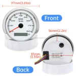 Waterproof 85mm Digital Hour Meter 0-8000 RPM Gauge Tachometer With 8 Backlights - Image 2