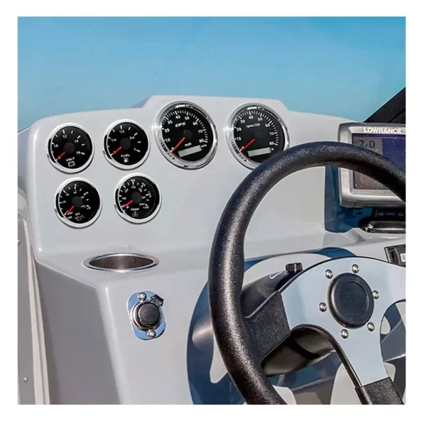 52mm Car Fuel Oil Pressure Volt Water Temperature Gauge 85mm Tachometer Speedometer 6 in 1 MPH C BAR