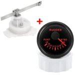 52mm Marine Rudder Angle Gauge Indicator With Sensor for Boat Yacht 0190ohms