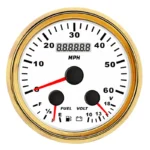 85mm 3 in 1 Multi-functional Gauge Fuel Level Oil Pressure Speedometer Odometer - Image 2