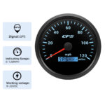 110MM Black GPS Speedometer 0-120MPH Gauge Waterproof for Motorcycles Boat - Image 6
