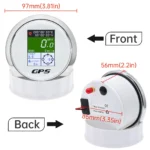 85MM Waterproof GPS Speedometer Odometer Gauge White for Boat Car Truck - Image 3