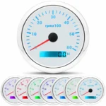 6 Gauge Set 85mm Boat GPS Speedometer 200MPH Tachometer 6000RPM Fuel Level Oil Pressure Water Temp Volt Gauge - Image 6