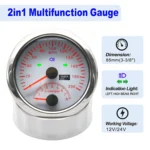 Auto Gauge Kit GPS Speedometer with Tachometer and Fuel Gauge Antenna for Car Boat Marine - Image 4