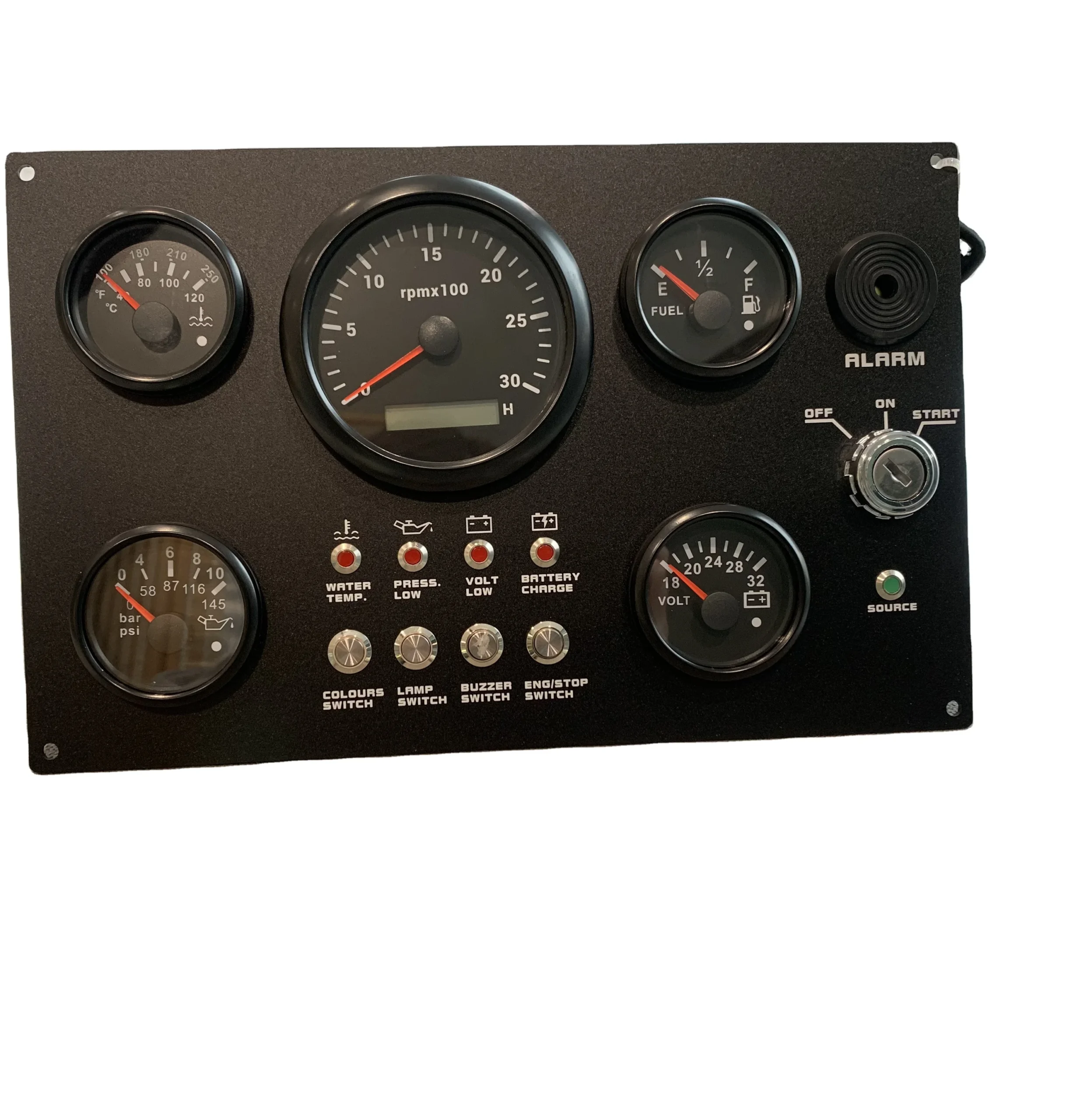H8b45975c273a461788923248f65f9b61U.webp Yacht Boat Accessories Universal Instrument Panel Gauge with 3000 Rpm Tachometer - Image 1