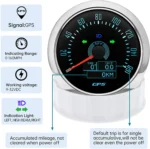 Black Face Silver Waterproof Car Motorcycle Tractor Truck MPH GPS Odometer Speedometer 160mph With Backlight 12V/24V - Image 2