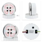 110mm 4 in 1 Multifunction Fuel Level 240-33ohms Water Temp Oil Pressure Volt - Image 2