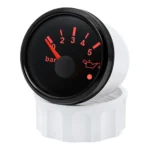 2'' 52mm Oil Pressure Gauge 0-5Bar With Alarm LED Waterproof for Boat Car Truck - Image 3
