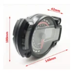 2021 Multifunction Moto 12V Speedometer Lcd Digital Tachometer Speedometer