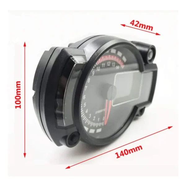 2021 Multifunction Moto 12V Speedometer Lcd Digital Tachometer Speedometer