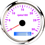 Magnet Generator Gauge diesel Engine Hour Meter Tachometer Rpm Meter - Image 6