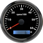 12V /24V 7 LED Light Odometer Tachometer Gauge Miles - Image 5