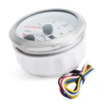 2 Gauge Set 85mm White GPS Speedometer With Tachometer 8000rpm & 85mm 4 in 1 Gauge Water Temp Fuel Level Oil Pressure Voltage - Image 4