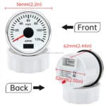 2024 Hot Selling 3-1/3 85 mm 0~200 km/h Waterproof Boat KMH White Face Yacht GPS Speedometer - Image 5