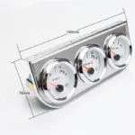 Hot Sale Car Modification 52mm Water Temp Gauge + Voltmeter + Oil Pressure Gauge Three-in-one Combination Meter 2 Inc - Image 3