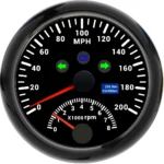 7 Color LCD Digital Display Dashboard Gauge Odometer Tachometer Speedometer - Image 5
