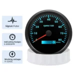 110mm Waterproof GPS Speedometer 120MPH 110mm Tachometer 8000RPM Gauge for Boat - Image 6