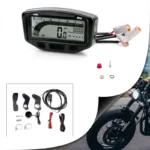 Motorcycle Digital Tachometer Odometer and Speedometer Mph Meter Gauge - Image 3