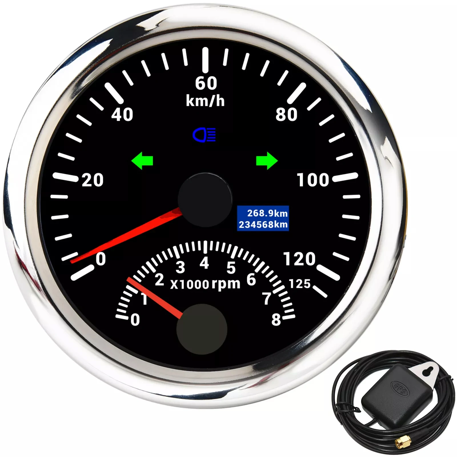 H9265afb6f7cc47ed9d29ea010b2ce332V.webp Universal Motorcycle Speedometer Digital Tachometer 5 Gear Speedometer Gauge for Motorcycle - Image 1