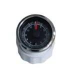 52mm Electrical Black Faceplate Analog Display 12Hour Clock Gauge