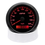 85mm Black Digital GPS Speedometer 0-200MPH Gauge Odometer for Car Boat Truck US - Image 5