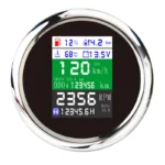 85mm 6 in 1 Multifunction Speedometer With Gps Odometer Voltage Oil Pressure Oil Level Water Temperature