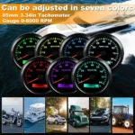 Pulse Engine Tachometer Rpm Speed Meter - Image 6