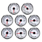 52mm 3 Color Peak Recall Car Electronic RPM Meter Automobile Analog Tachometer - Image 6