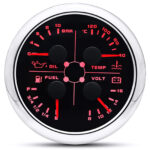 3 Gauge Set 85mm GPS Speedometer 0-160MPH Waterproof for Marine Boat Car Truck - Image 5