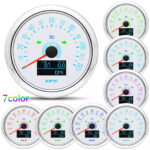 85MM White GPS Speedometer Gauge 0-160MPH With Turning Light for Boat Car Truck - Image 3