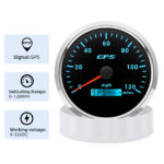 2 Gauge SET 110mm Waterproof GPS Speedometer 120MPH Tachometer 8000RPM for Boat - Image 6