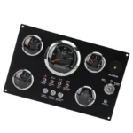 Multi-Function Diesel Engine Instrument With 5 Black Gauges Marine Gauge Panel Assembly - Image 2