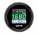 2-1/16 52 mm High Quality Black Face Waterproof Digital Multi-function GPS Speedometer
