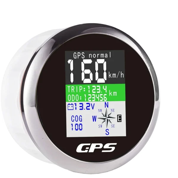 TFT Screen Speedometer with Adjustable Stroke. Voltmeter Suitable for Yacht. Boat. Car. Stern Engine GPS Speedometer