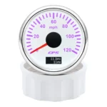 2024 Hot Selling 3-1/3 85 mm 0~200 km/h Waterproof Boat KMH White Face Yacht GPS Speedometer