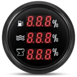 High Quality 52mm 3in1 Multi-Function Digital Gauge Water Level Fuel Level Sewage Level Gauge