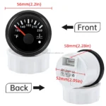 52mm Defi 7 Color Car Modified Meter Water Temperature Gauges - Image 2