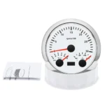 3In 1 Gauge Tachometer 0-6000RPM Water Temp Oil Pressure Gauge 85MM 7 Colors LED - Image 2