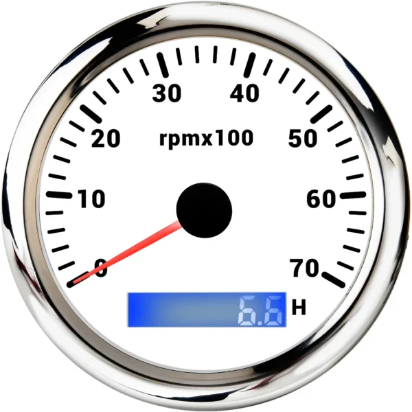 7000 Rpm Outboard diesel Gauge Electronic Tachometer