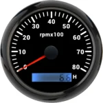 7000 Rpm Outboard diesel Gauge Electronic Tachometer - Image 5