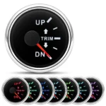 5 Gauge Set 52mm Water Temp Fuel Level 240-33ohm Oil Pressure Volt Trim Gauge - Image 3