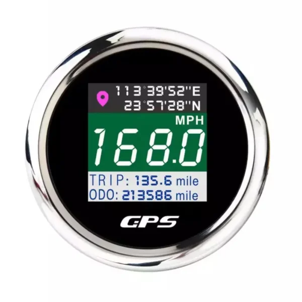 TFT 52mm Motorcycle GPS Speedometer Digital with Indicate Lights
